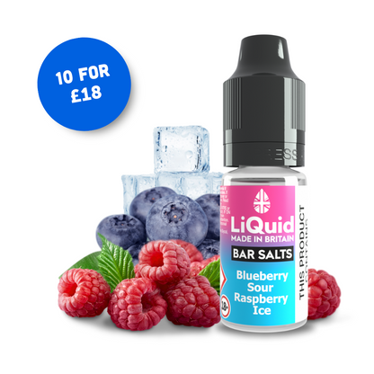 
Blueberry Sour Raspberry Ice Bar Salt Vape Juice Nic Salt