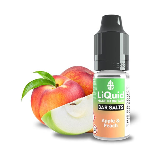 
Apple & Peach Bar Salt Vape Juice Nic Salt