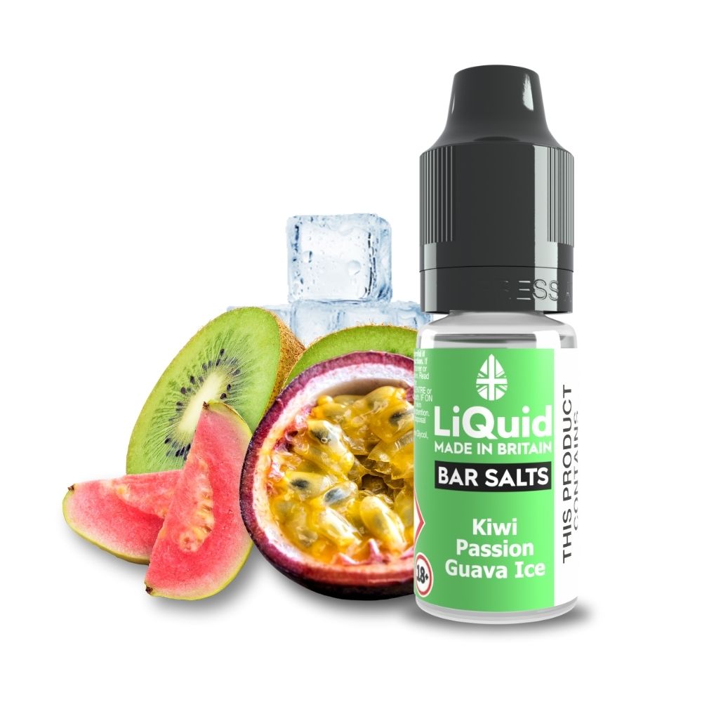 Kiwi Passion Guava Ice Bar Salt Vape Juice Nic Salt