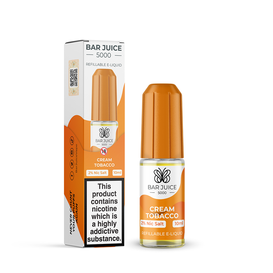 
Bar Juice Cream Tobacco flavoured e-liquid in 20mg