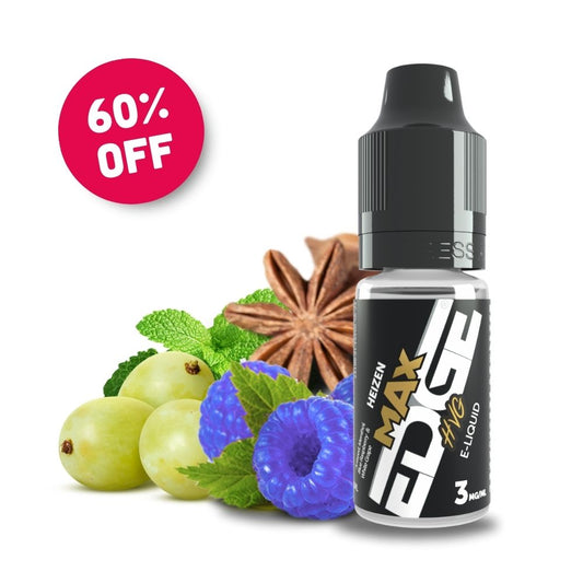 
Heizen flavoured E-Liquid in the Edge Max range. High VG vape juice.