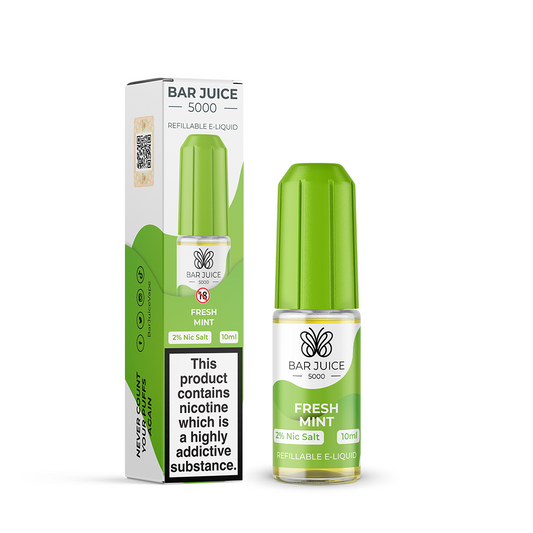 
Bar Juice Fresh Mint flavoured e-liquid in 20mg