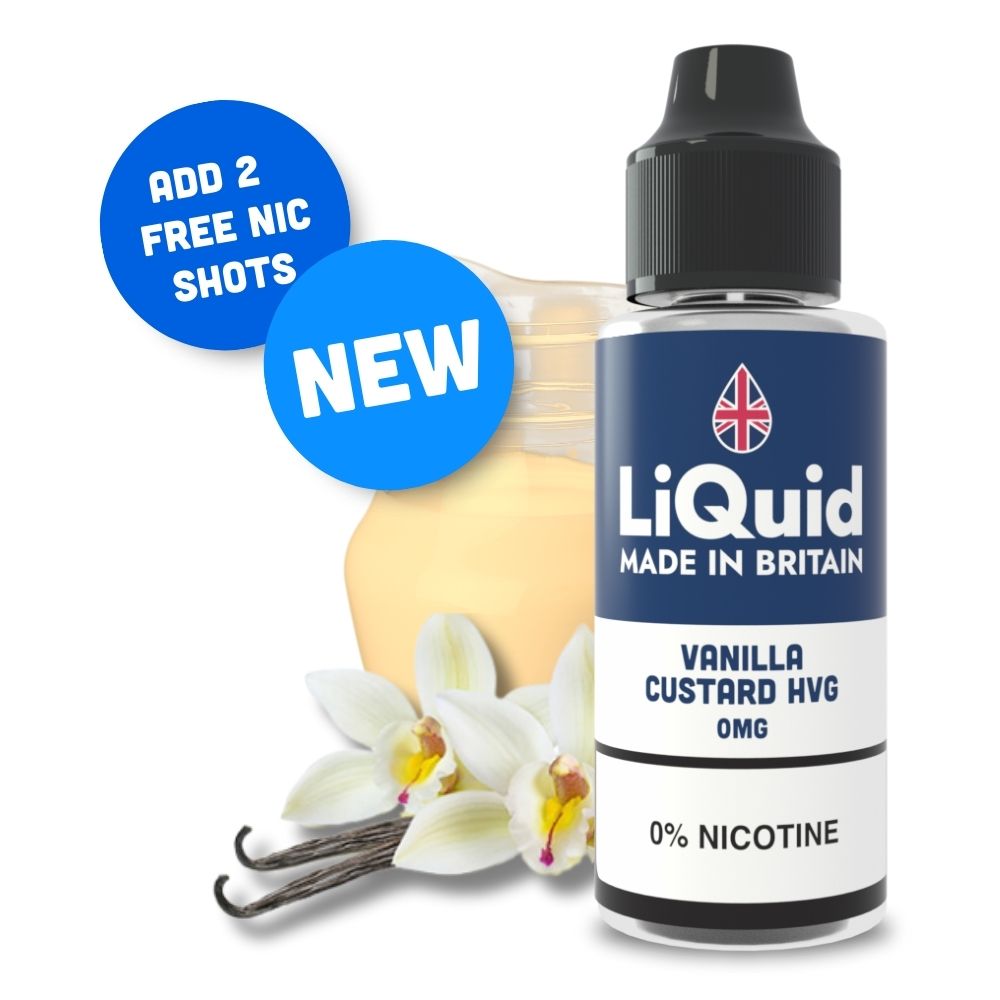 Vanilla Custard HVG Shortfill 100ml Cheap Vape Liquid