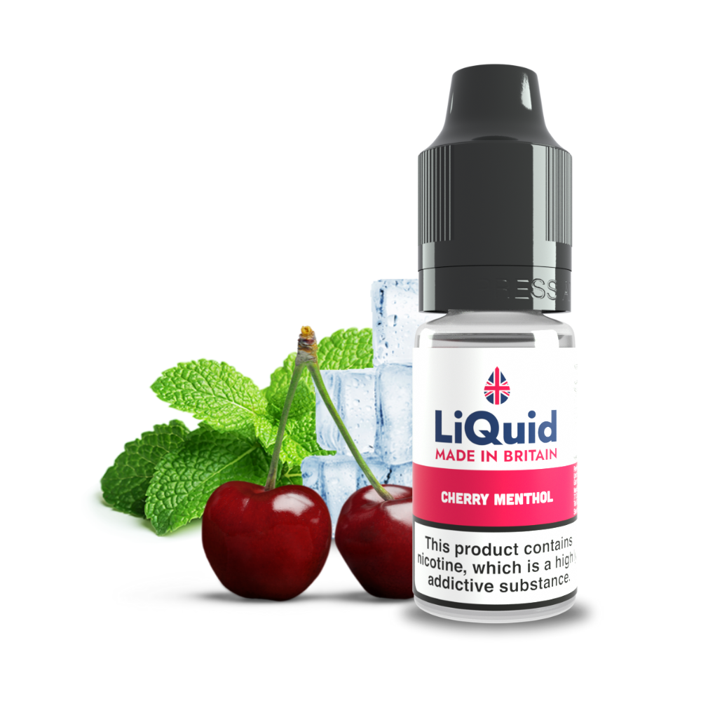 Cherry Menthol E-Liquid by LiQuid - Available in 0mg, 3mg, 6mg, 12mg and 18mg