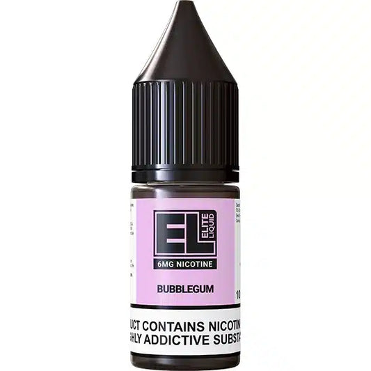 
A 10ml bottle of Bubblegum Elite Liquid Vape Juice