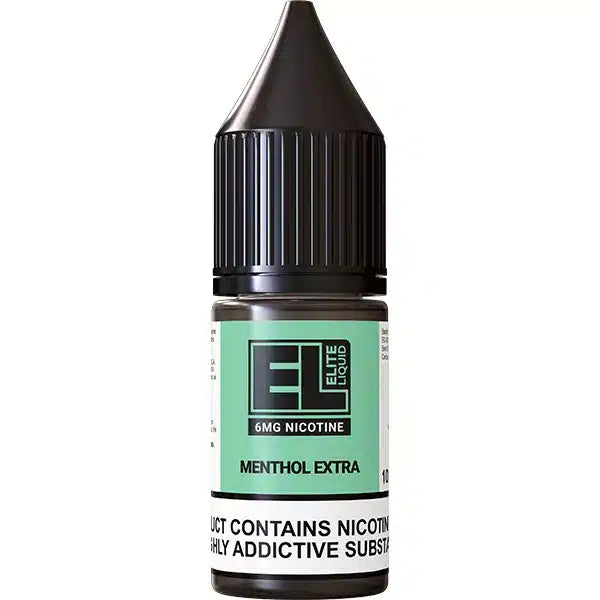 
A 10ml bottle of Menthol Extra Elite Liquid Vape Juice