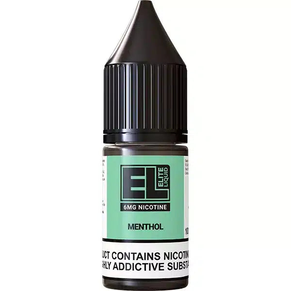 
A 10ml bottle of Menthol Elite Liquid Vape Juice