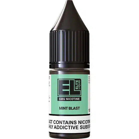 
A 10ml bottle of Mint Blast Elite Liquid Vape Juice