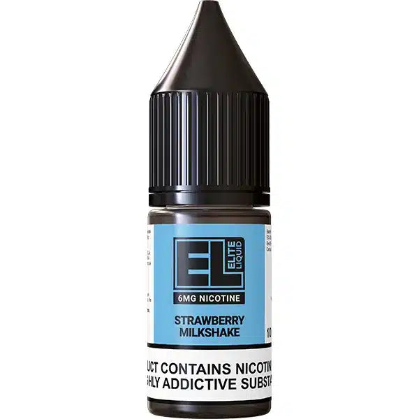 
A 10ml bottle of Strawberry Milkshake Elite Liquid Vape Juice