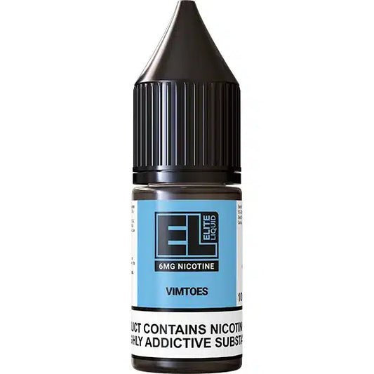 
A 10ml bottle of Vimtoes Elite Liquid Vape Juice