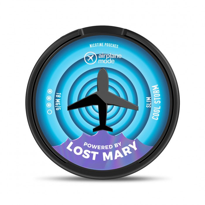 Airplane Mode Cool Storm Nicotine Pouches by Lost Mary