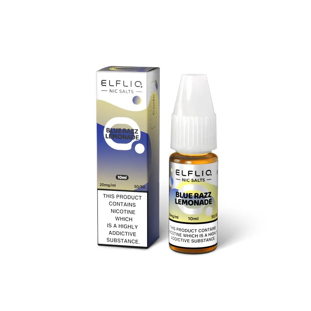 Elf Bar Elfliq Blue Razz Lemonade Nic Salt E-Liquid 10ml